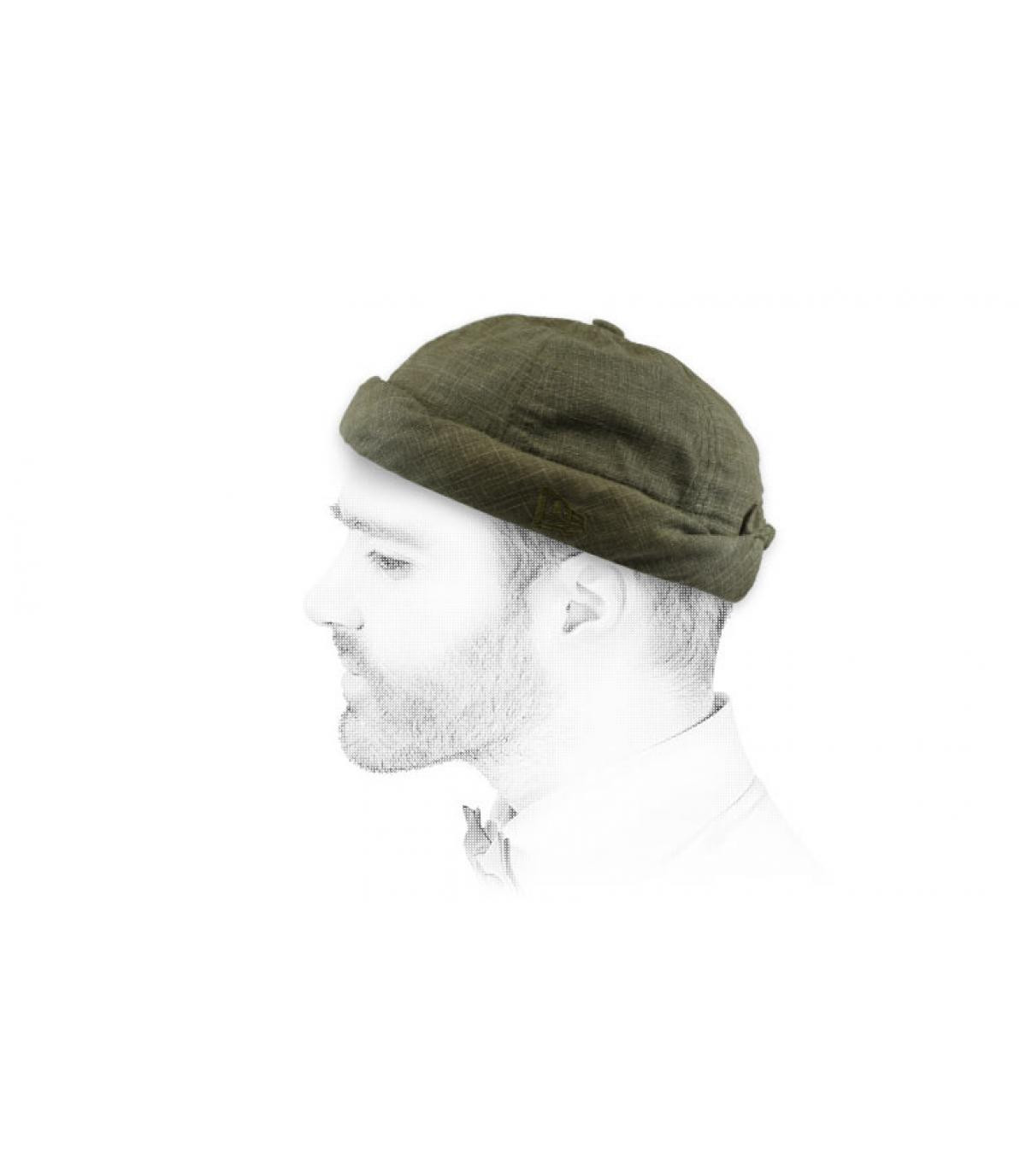 olive-green docker beanie Skully NE Premium Cotton olive